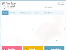 Tablet Screenshot of midsouthperinatal.com